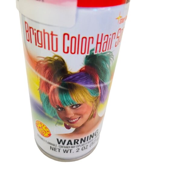 Bright Color Hair Spray 2 Oz Rubies II LLC Temporary Hair Color Red - Picture 2 of 6